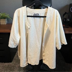 Vintage Preshrunk 100% Cotton Boxy Button Up